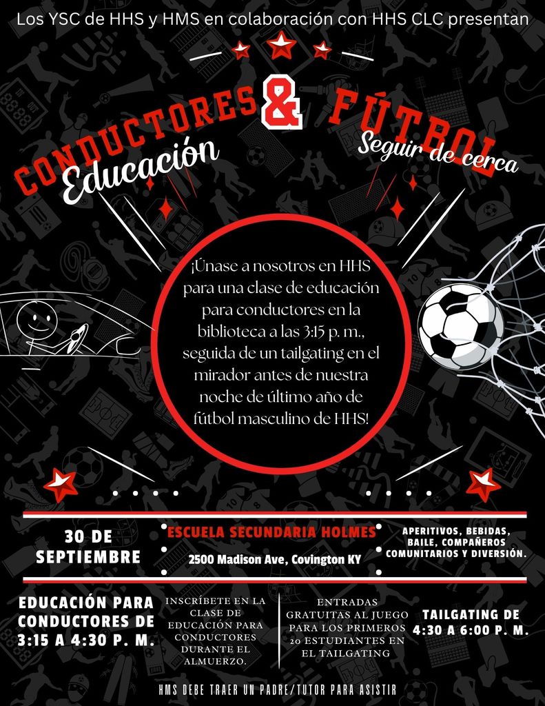 DriversAndSoccerEducationTailgatingFlyerSpanish