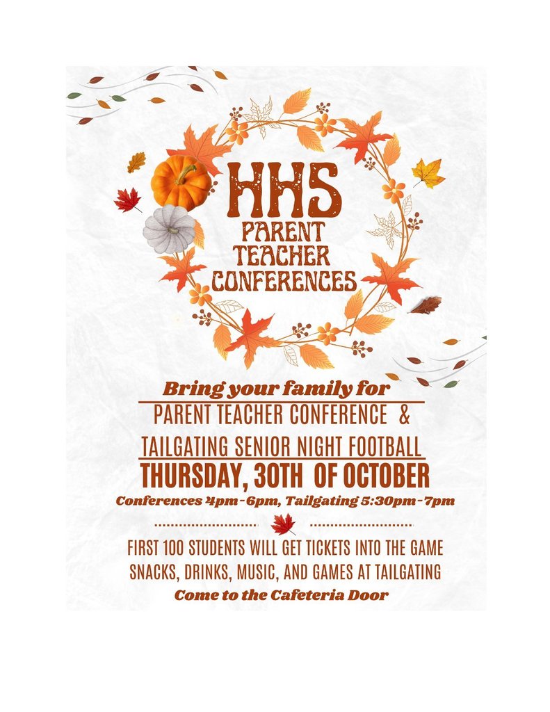 Parent Teacher Conference October 2025 Flyer