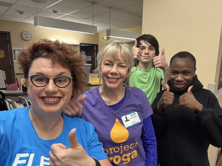 From left to right: Stacy Recker, Janet Christoff, Tyler Hearld, Janvier Shukuru
