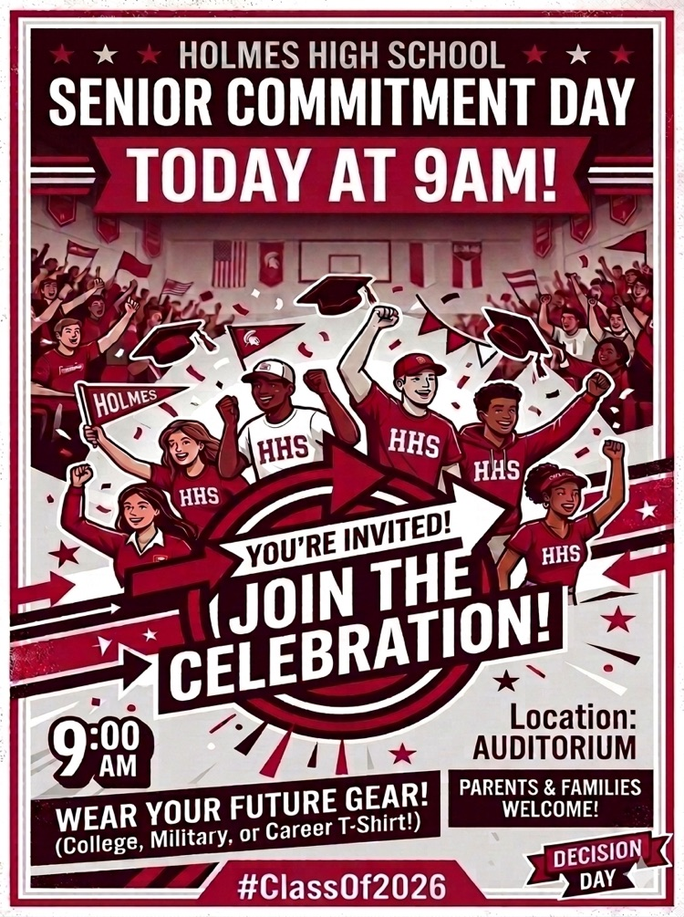 senior college commitment day flyer