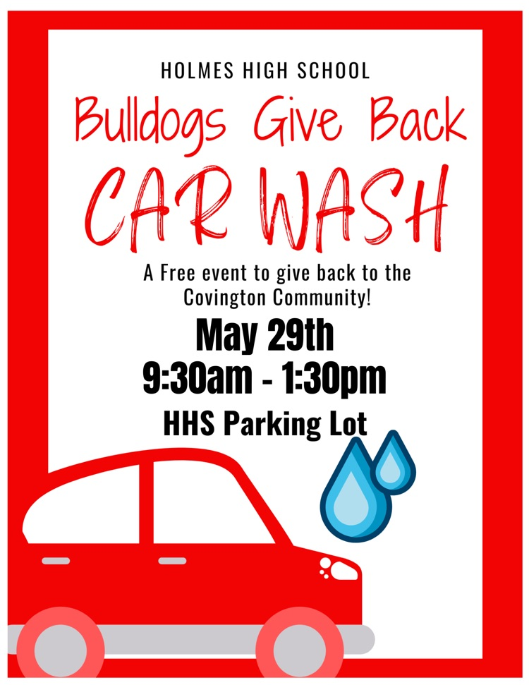 car wash flyer 2026 Bulldog’s give back