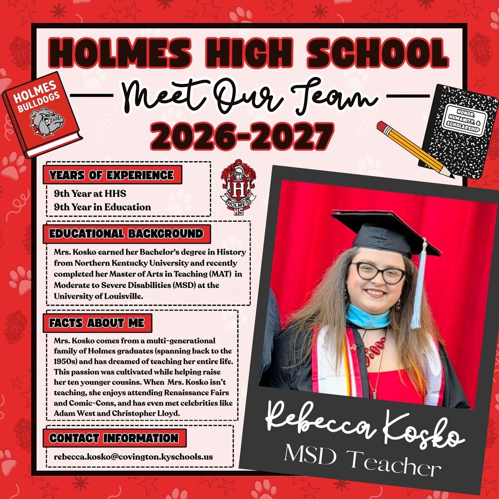 Meet Our Team Flyer 2026-2027 Rebecca Kosko