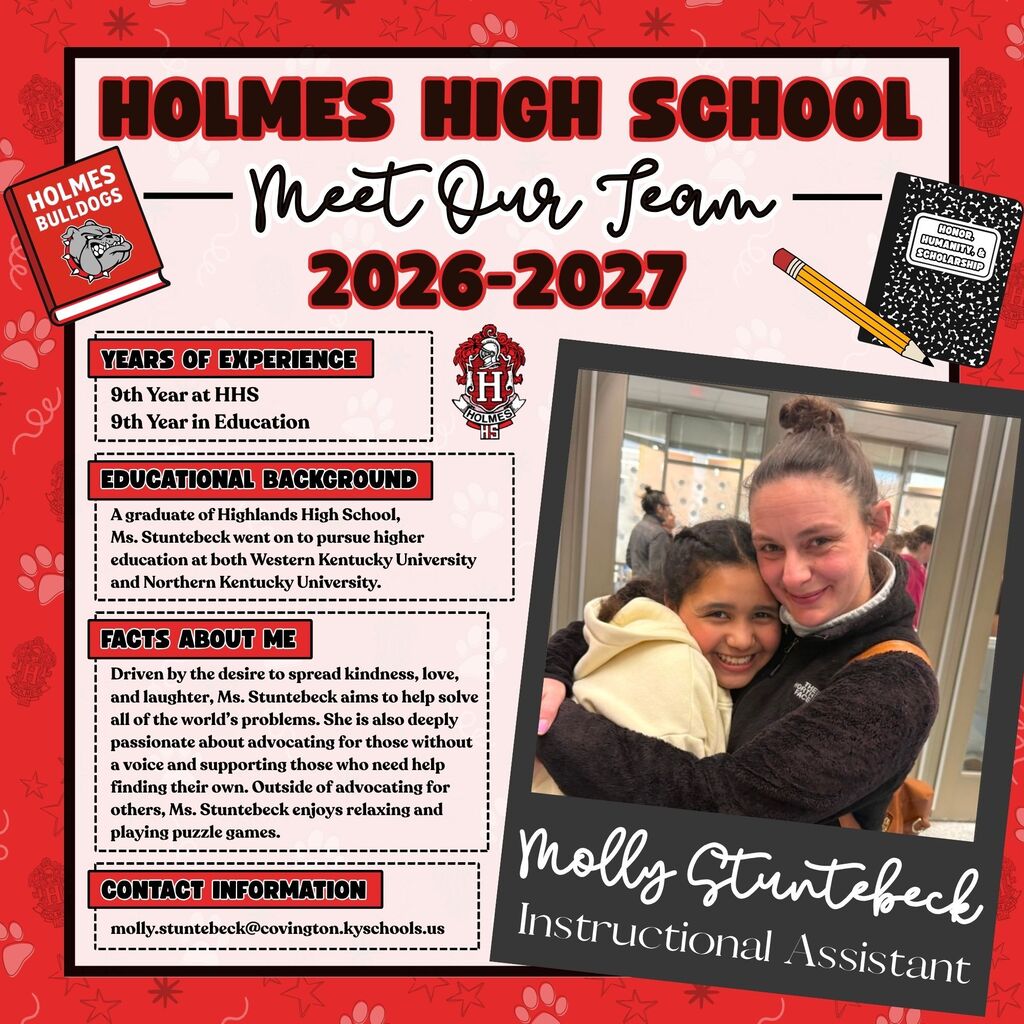 Meet Our Team Flyer 2026-2027 Molly Stuntebeck