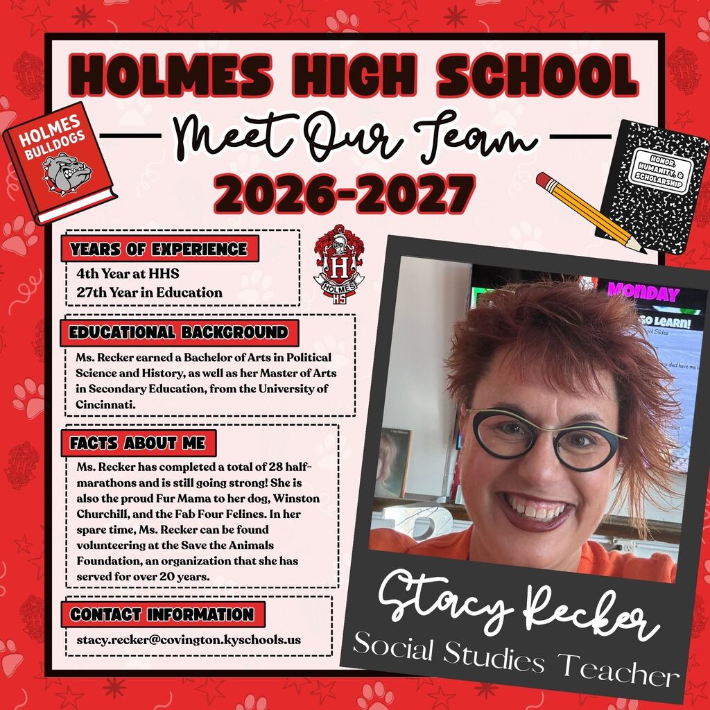 Meet Our Team Flyer 2026-2027 Stacy Recker