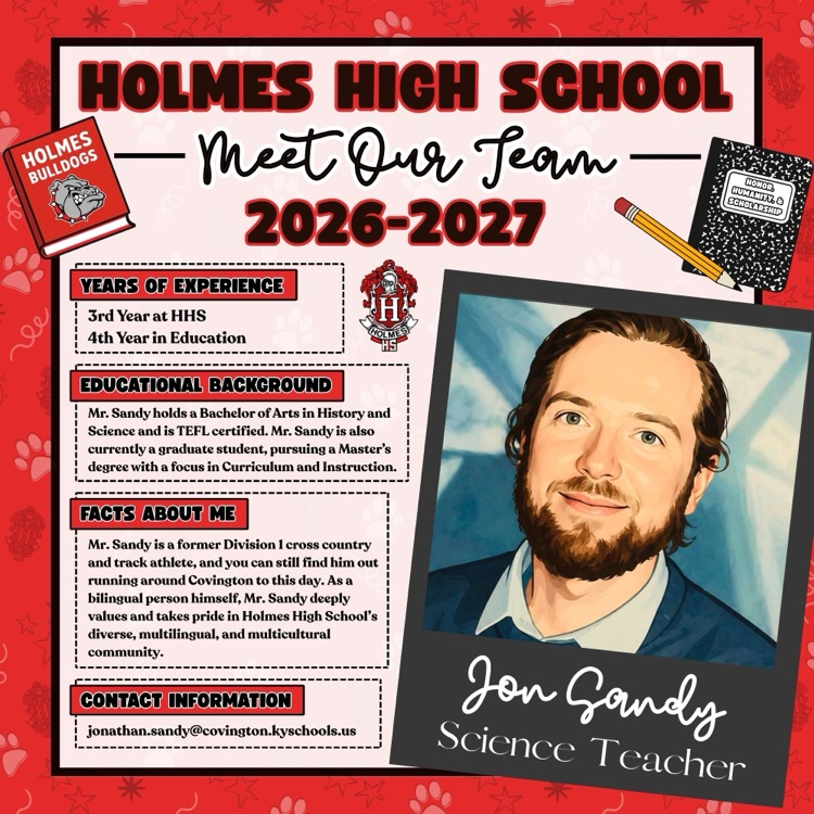 Meet Our Team 2026-2027 Flyer Jon Sandy