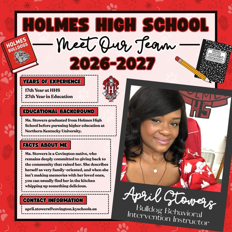 Meet Our Team 2026-2027 Flyer April Stowers
