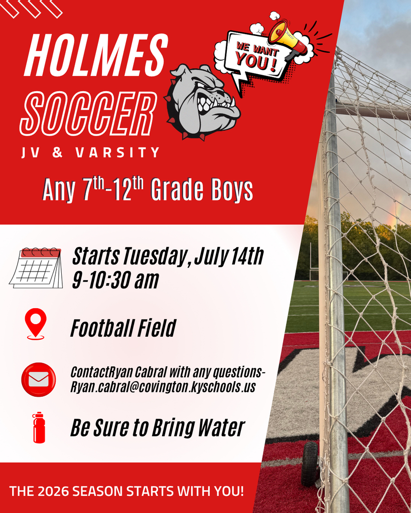 Holmes boys soccer flyer