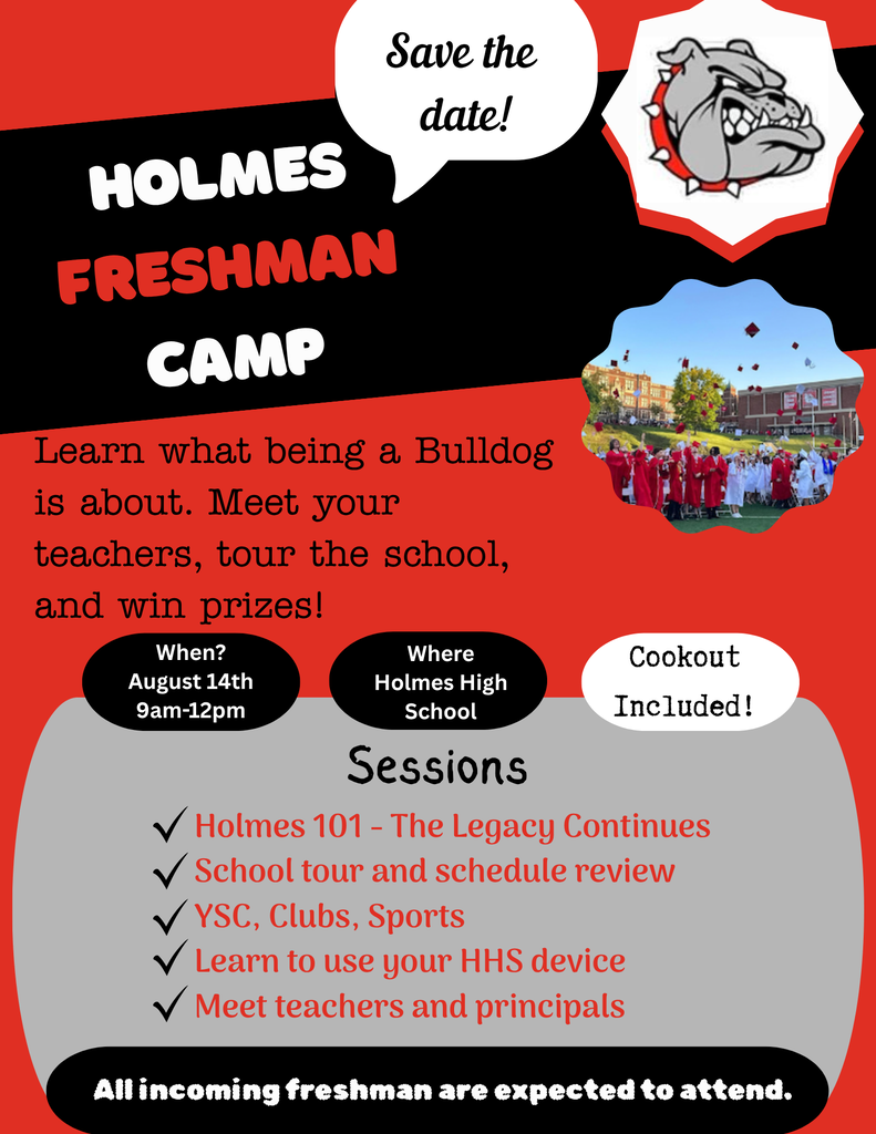 Holmes Freshman Camp flyer 2026-2027 English Version