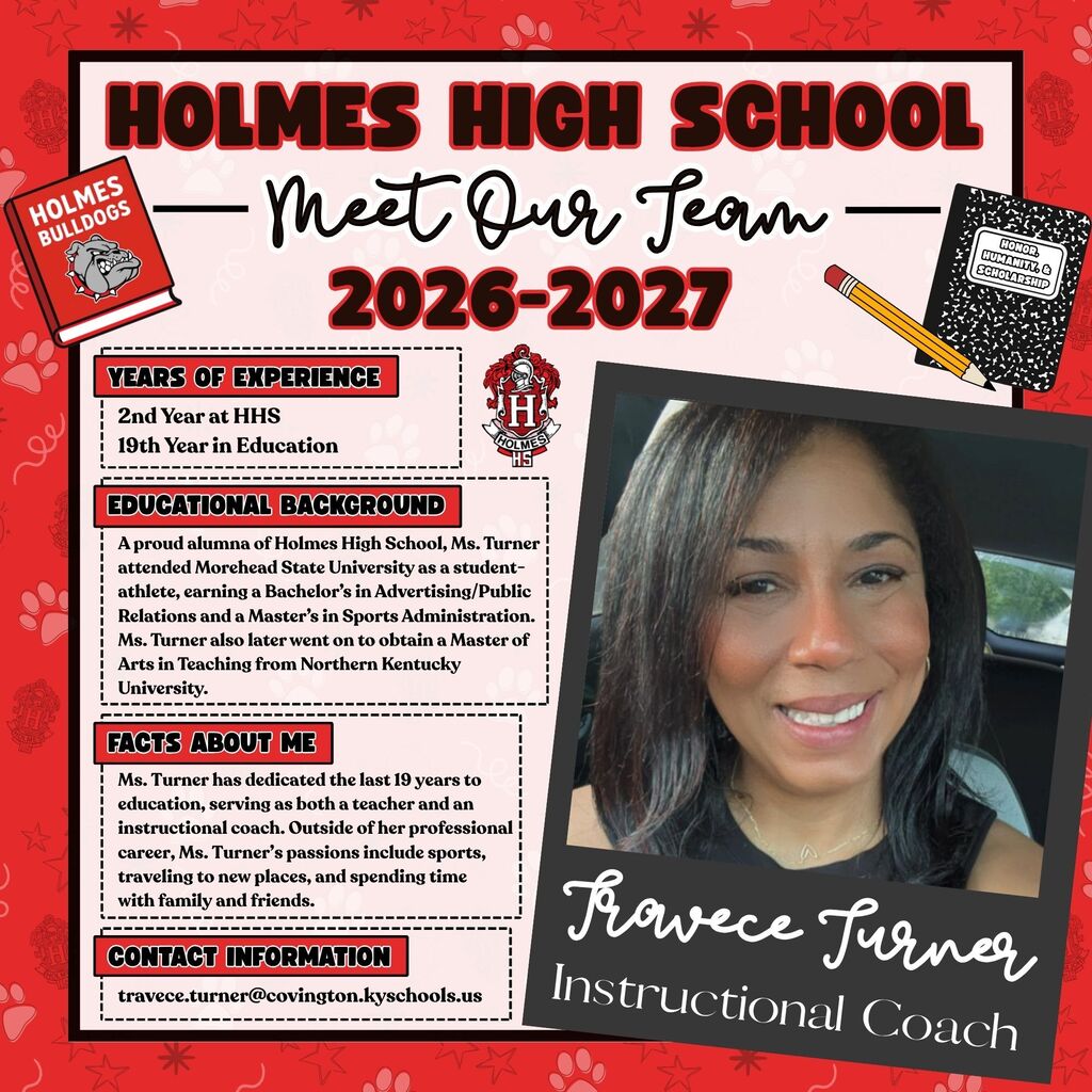 Meet Our Team Flyer 2026-2027 Travece Turner