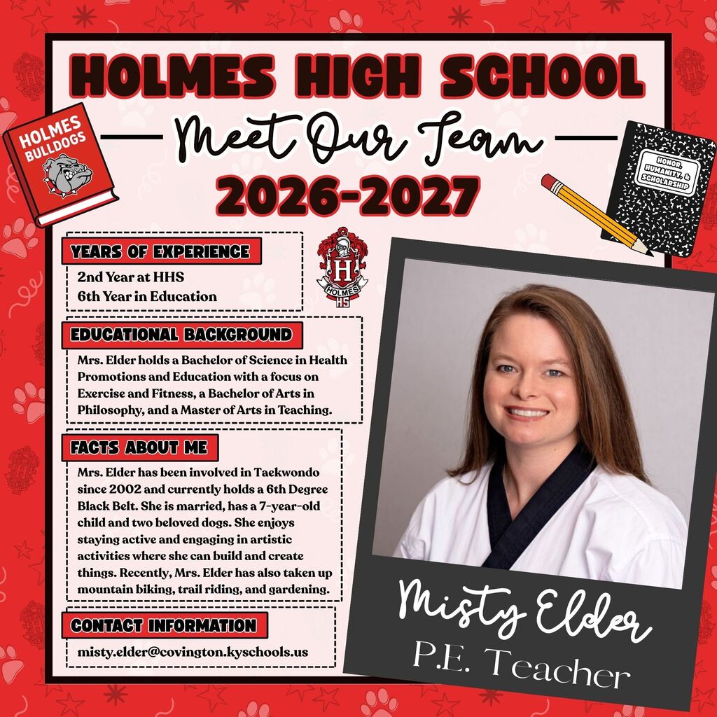 Meet Our Team Flyer 2026-2027 Misty Elder