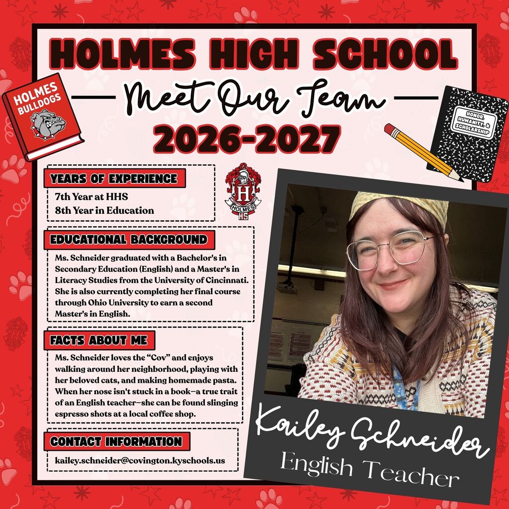 Meet Our Team Flyer 2026-2027 Kailey Schneider