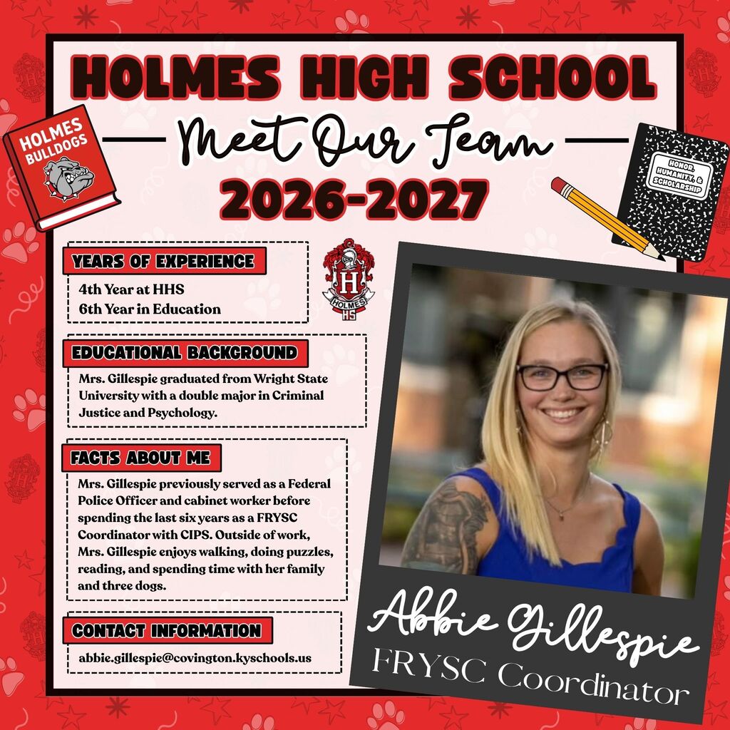 Meet Our Team Flyer 2026-2027 Abbie Gillespie