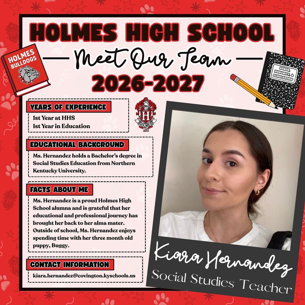 Meet Our Team Flyer 2026-2027 Kiara Hernandez