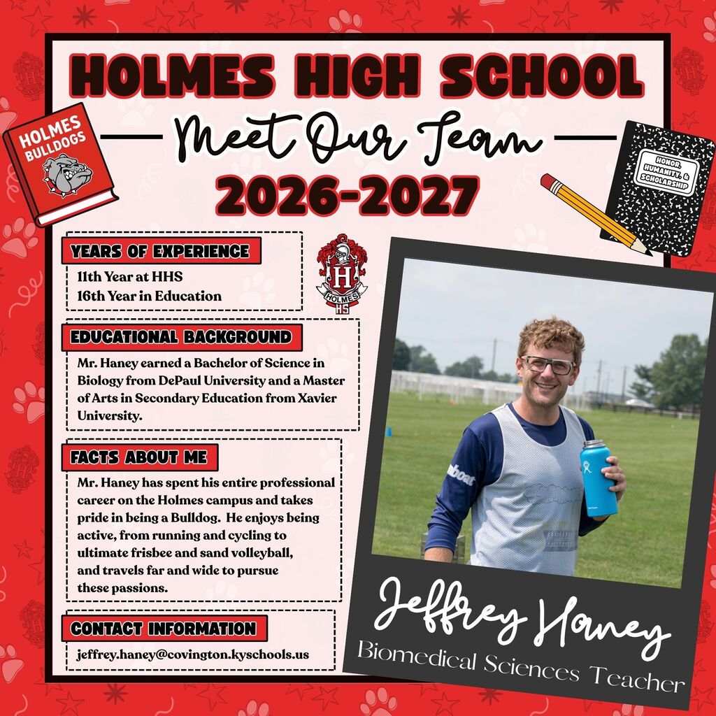 Meet Our Team Flyer 2026-2027 Jeffrey Haney