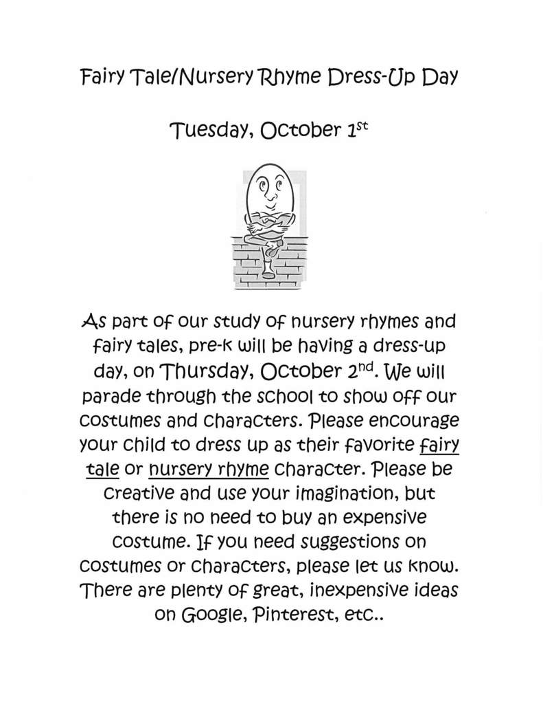 PreK Fairy Tale Parade