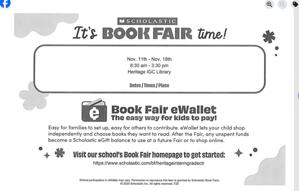 bookfair info flyer