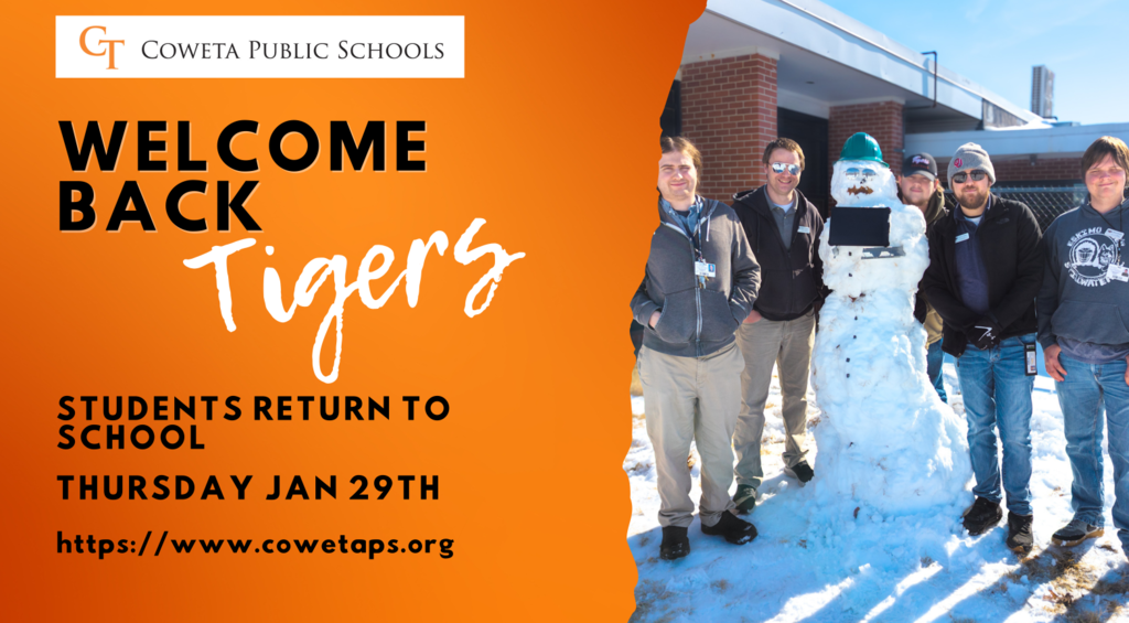 Several men standing next to a snowman