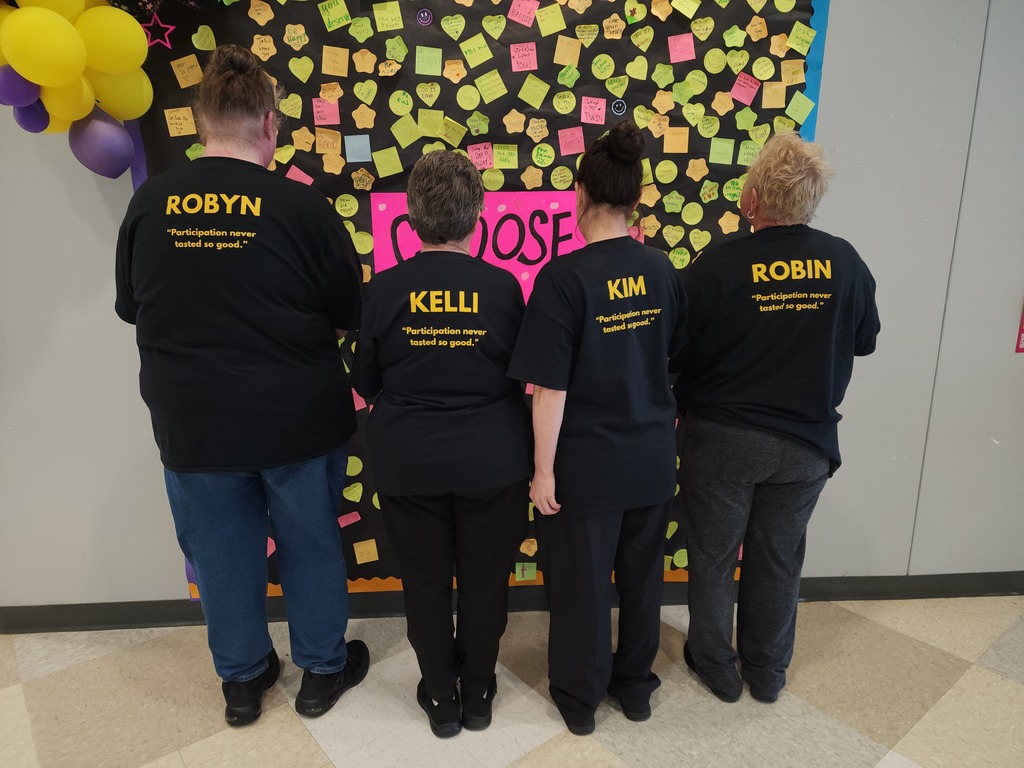 back of Robyn, Kelli, Kim, and Robin's shirts