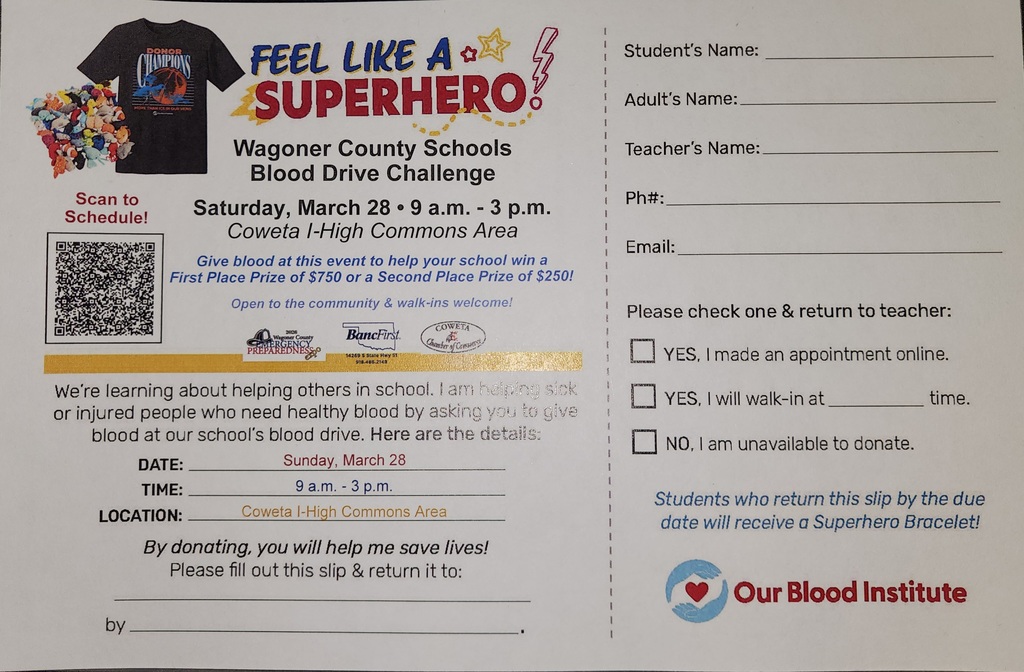 feel like a superhero flyer