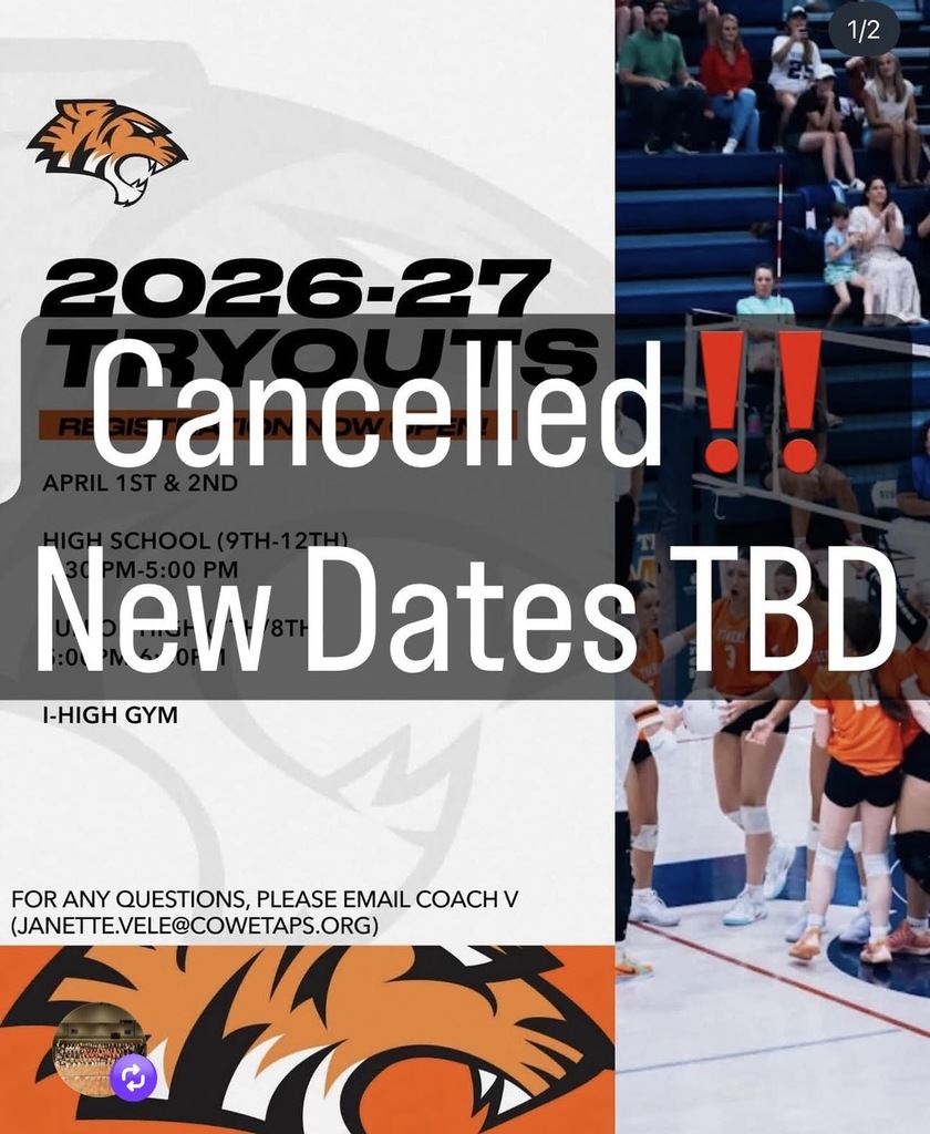 Volleyball Tryouts Cancelled