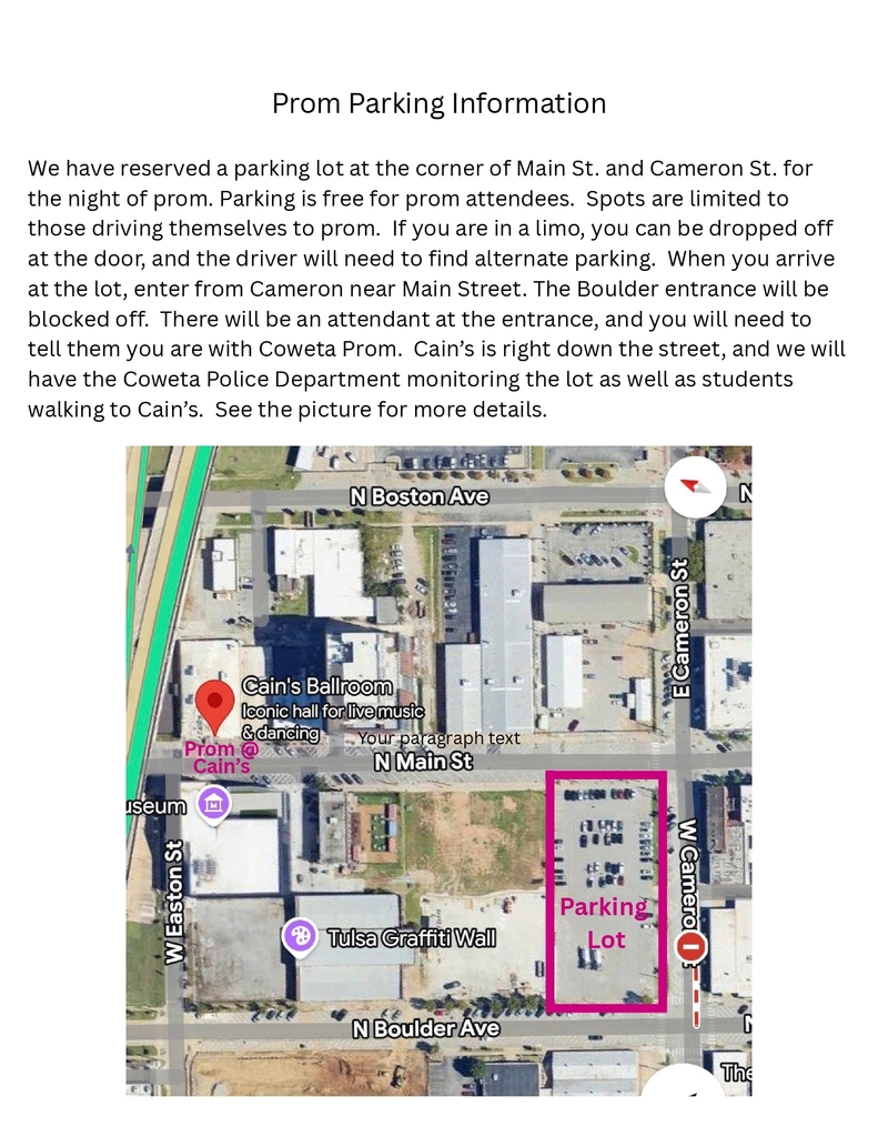 Cain's Ballroom Parking