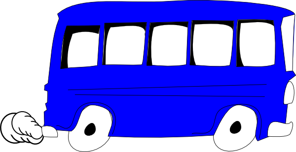 blue bus