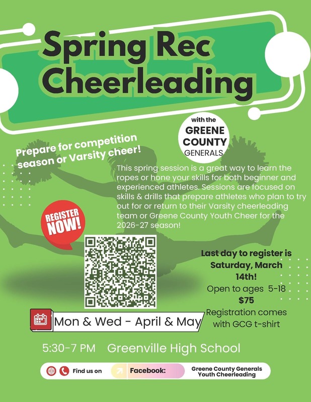 Spring Rec Cheerleading