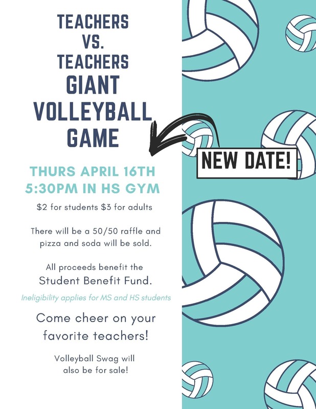 Teachers vs. Teachers Giant Volleyball Game