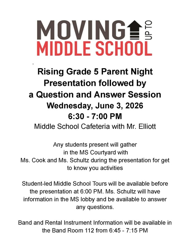 Rising Grade 5 Parent Night