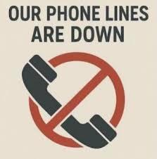 phone lines down