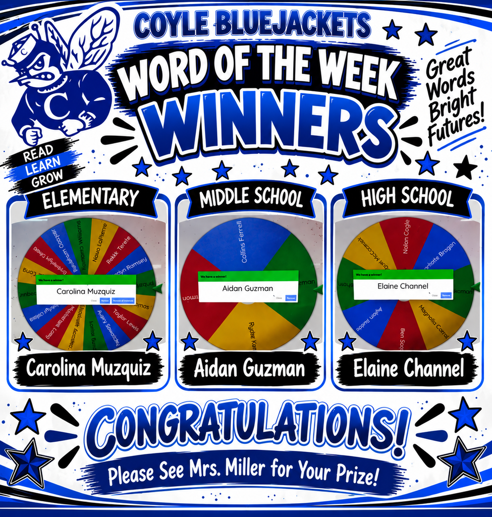 Word of the Week Winners 8/31-9/4