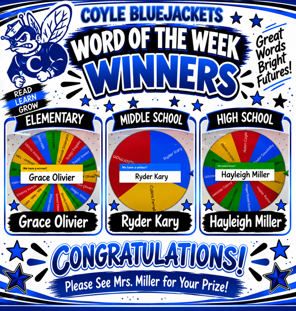 Sept 21-25 Word of the Week Winners