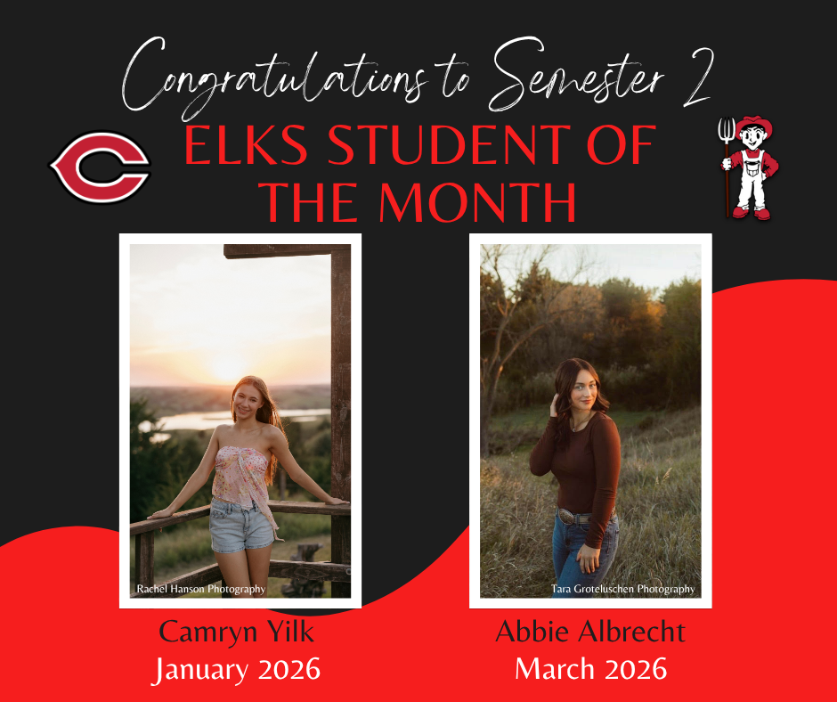 Yilk and Albrecht Elk Students of the Month 2026