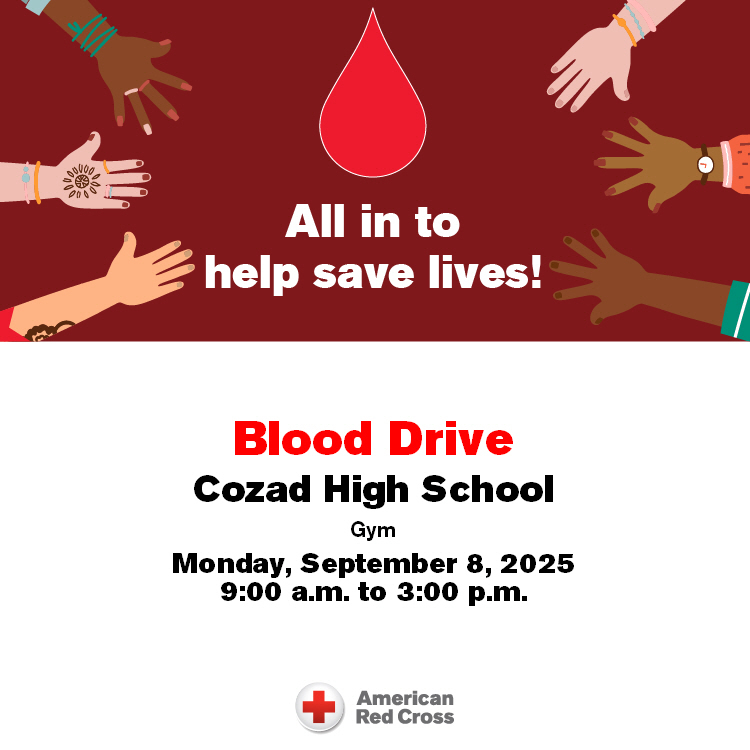 Blood Drive September 8th
