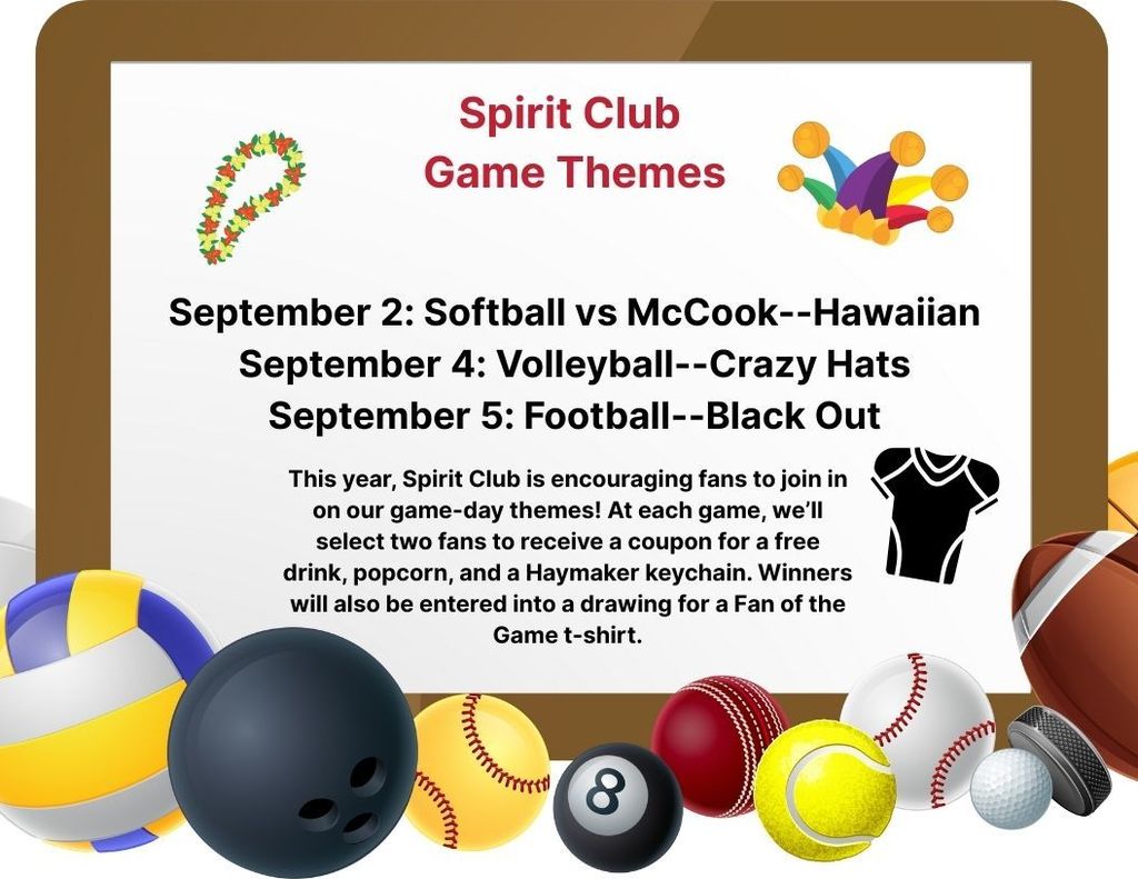 Spirit Club Game Themes