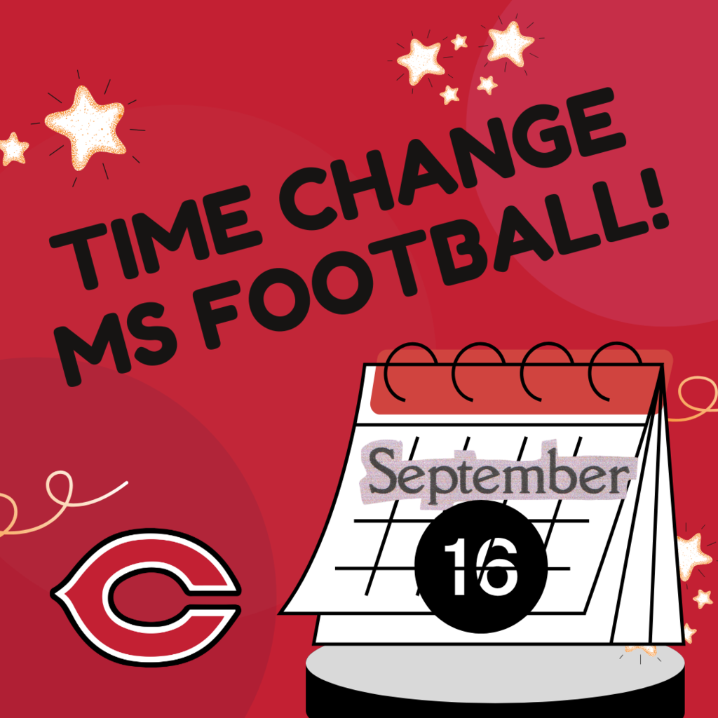MS Football Time Change Sept 16