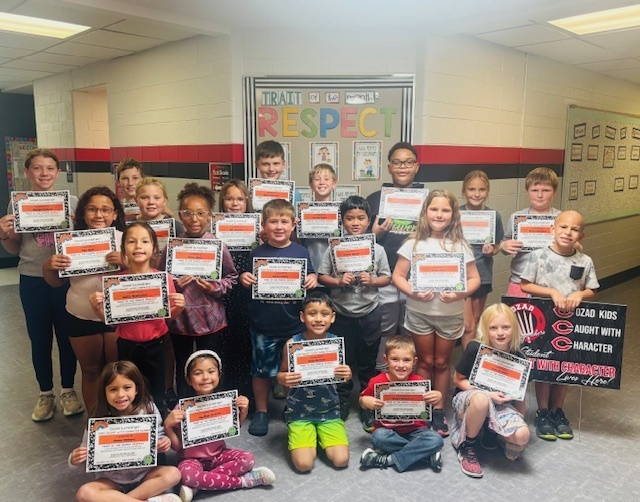 Cozad Kids Caught with Character – September
