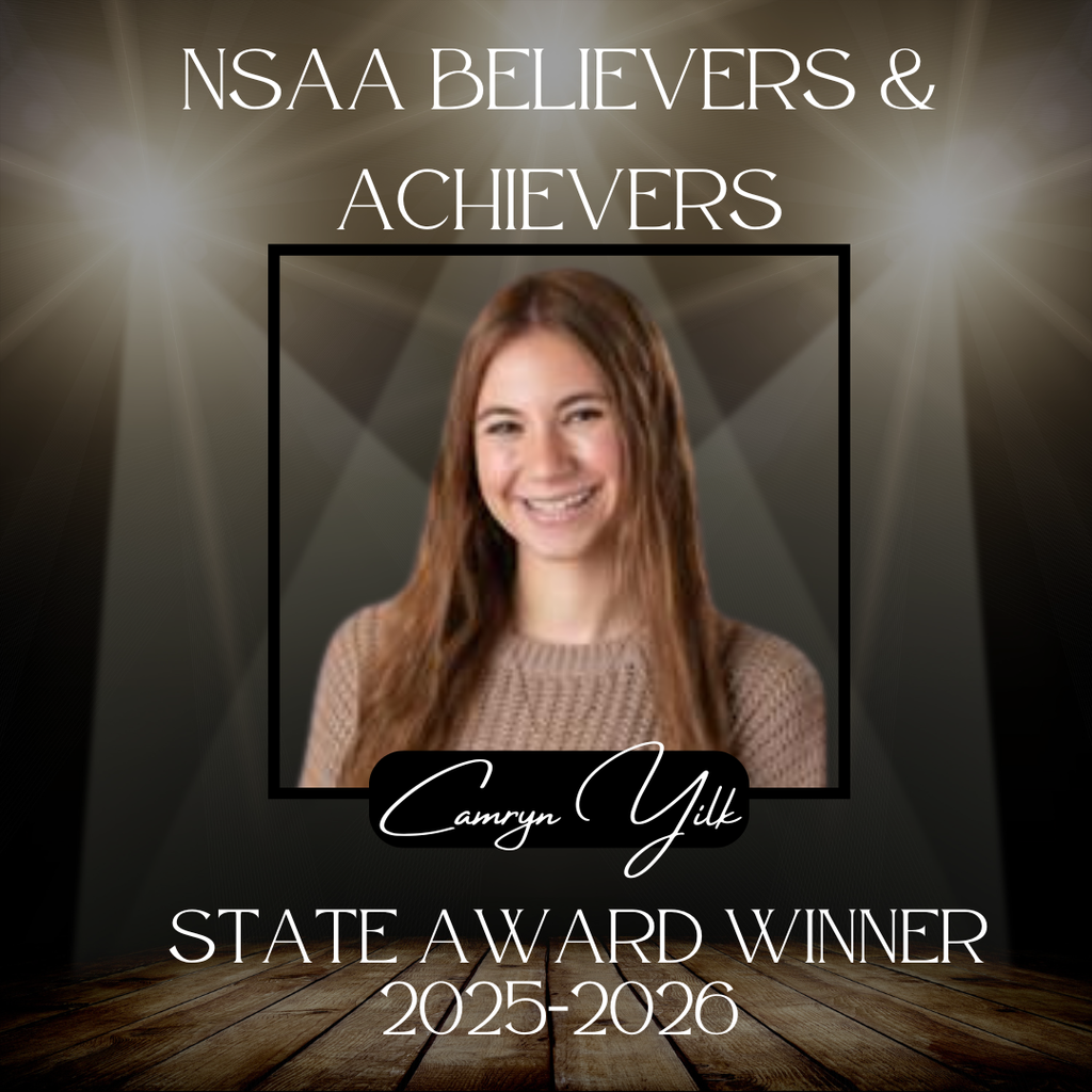 Camryn Yilk State Award Winner Believers & Achievers
