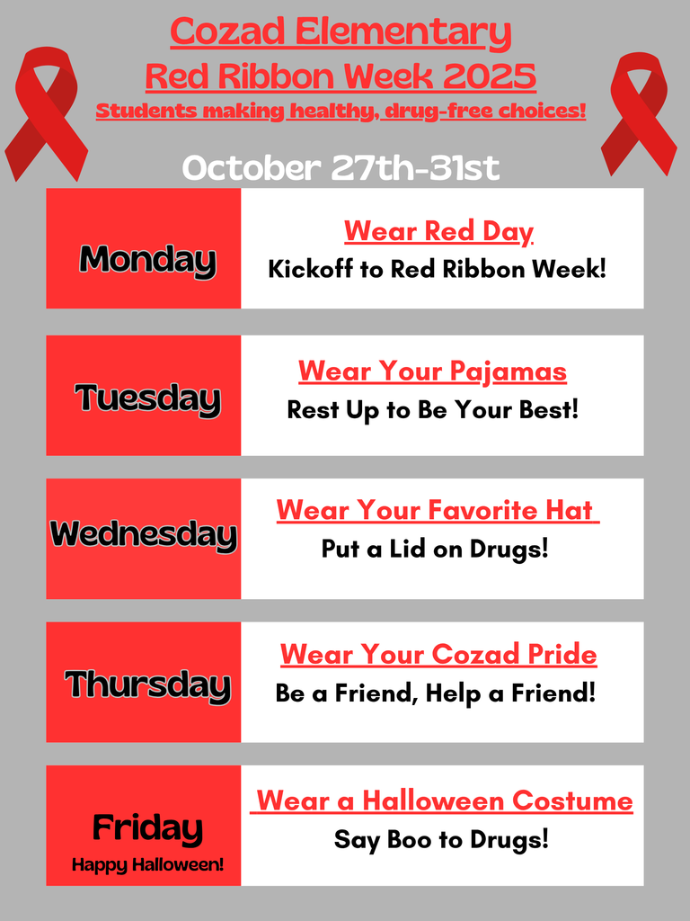 Elementary Red Ribbon Week
