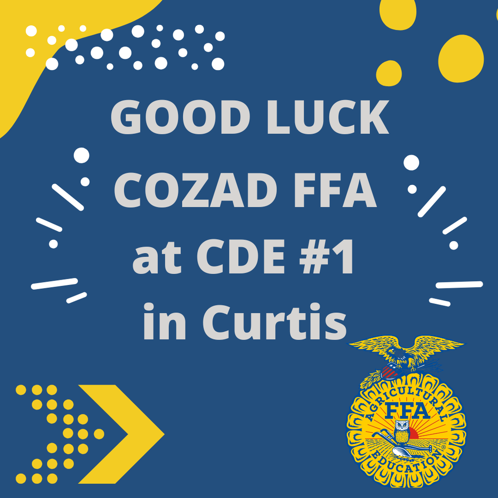 COZAD FFA at District CDE Contest