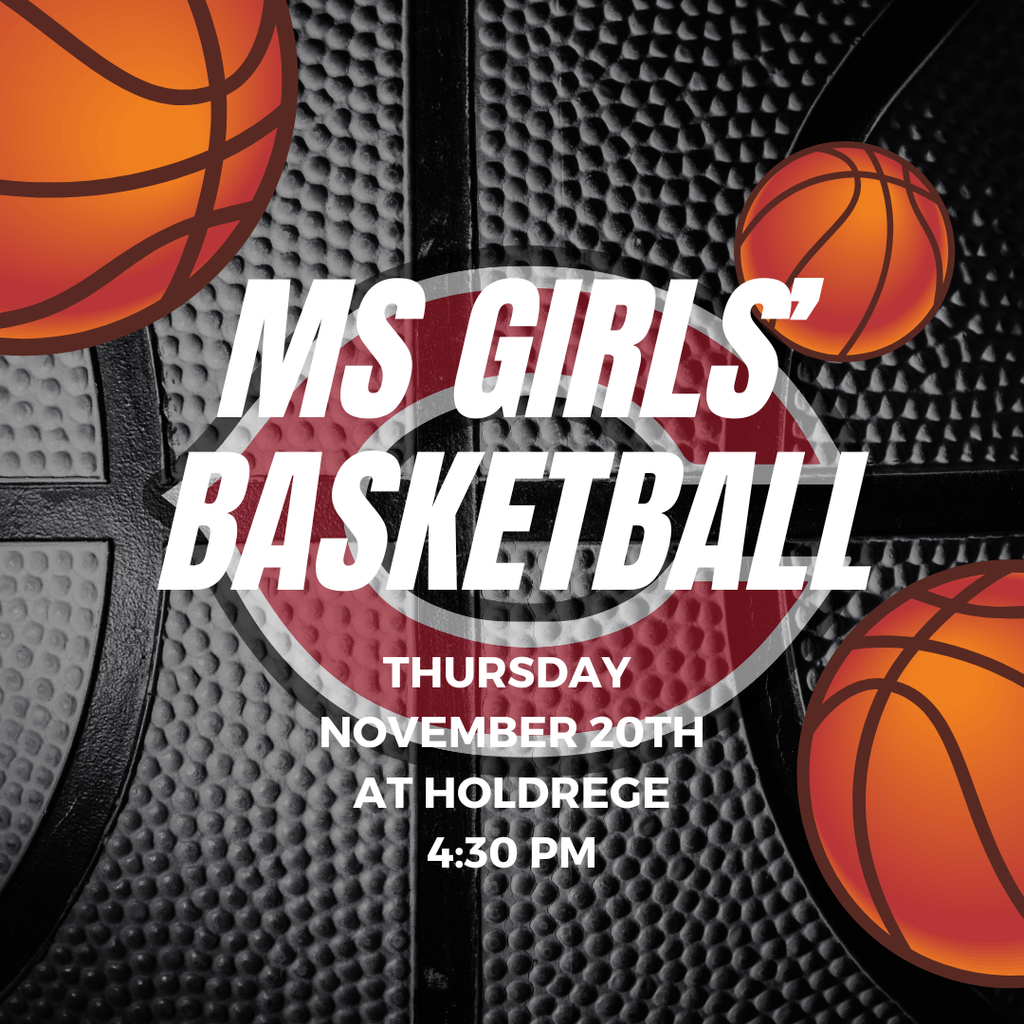 MS Girls Basketball at Holdrege on November 20 at 4:30 pm