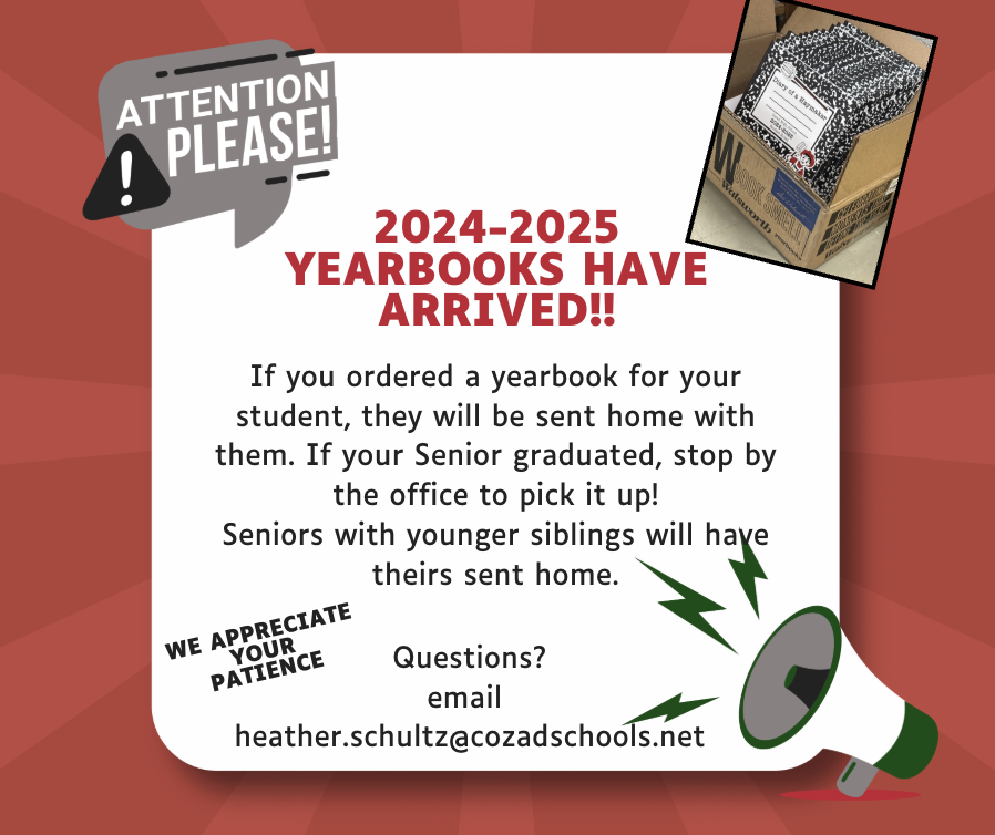 2024-2025 yearsbook are in