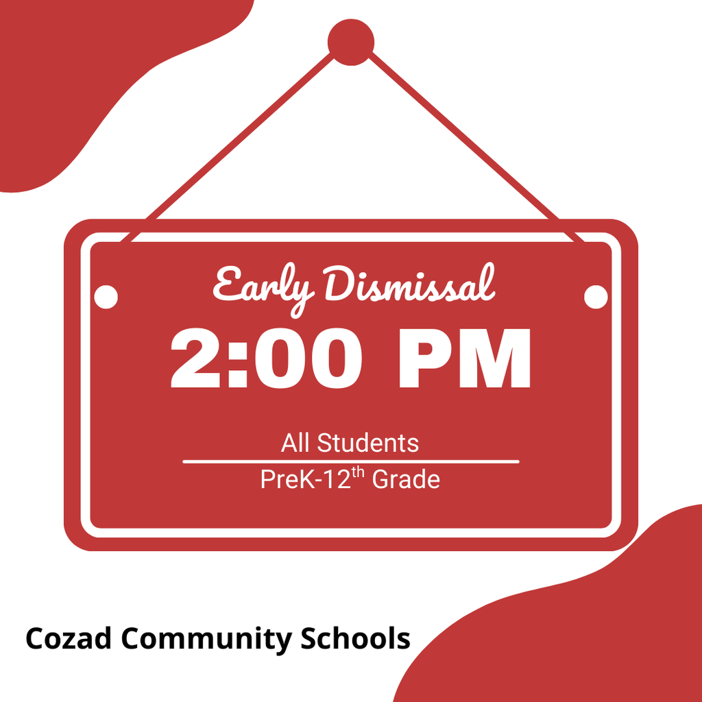 2:00 Early Dismissal Wednesday December 3rd