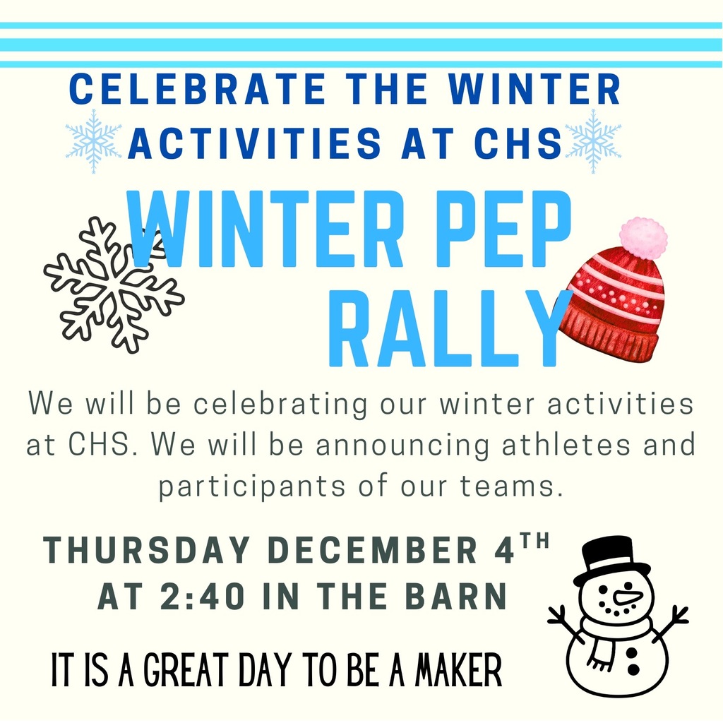 Winter Pep Rally Thursday, December 4