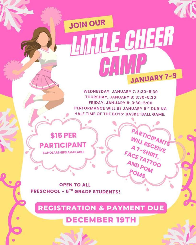 Little Cheer Camp 2026 Information and Registration
