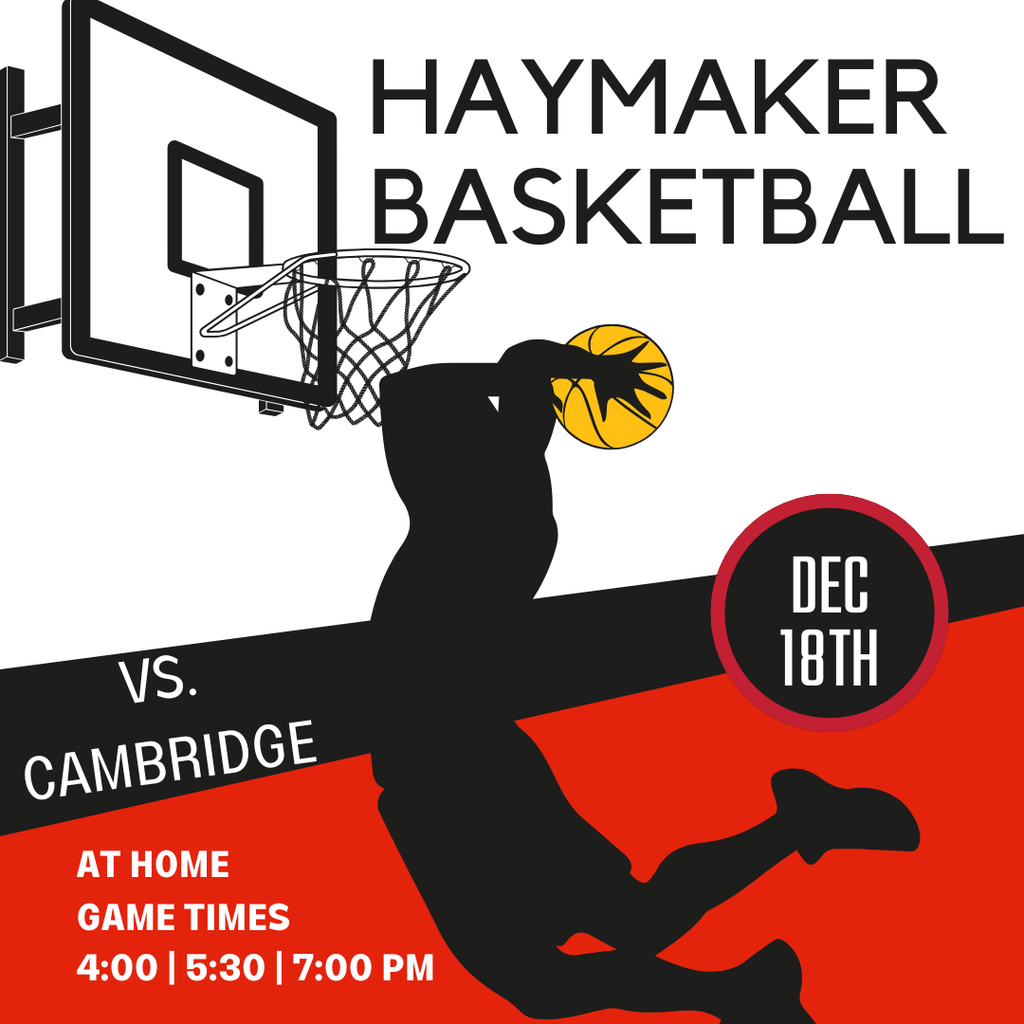Haymaker Basketball vs Cambridge December 18