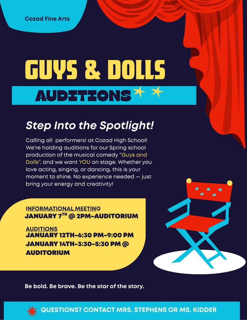 Guys & Dolls Auditions for High School students