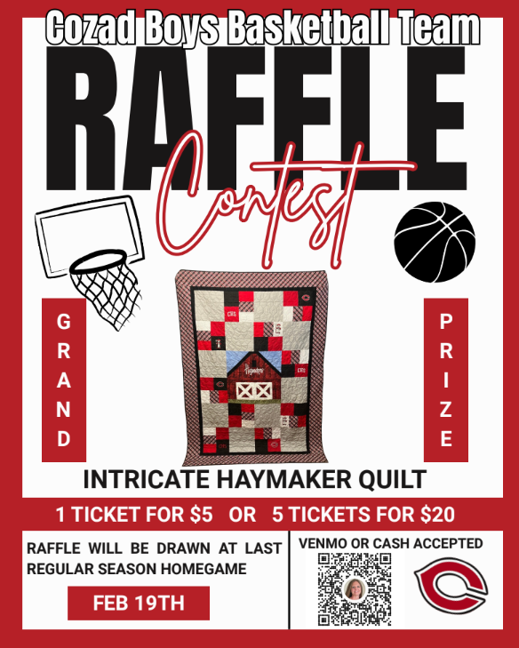 Boys Basketball Haymaker Quilt Drawing