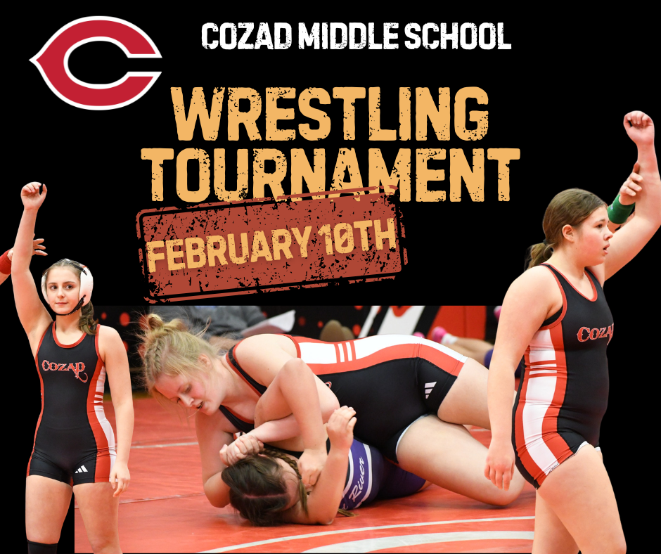 Middle School Girls Wrestling Tournament at Lexington February 10 at 4:00 pm