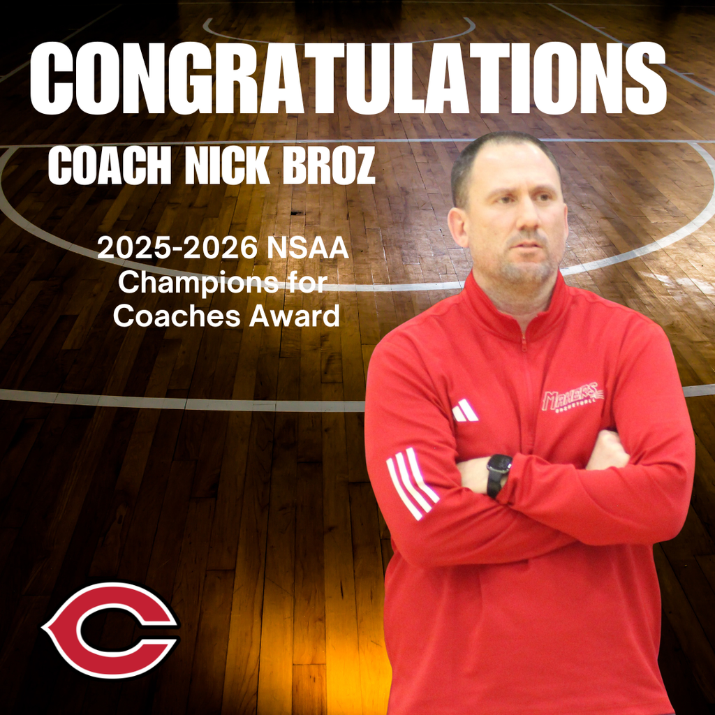 Coach Nick Broz - 2025-26 NSAA Champions for Coaches Award